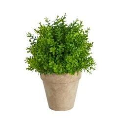 8'' Boxwood Artificial Plant In Decorative Planter -Michaels Shop D590117S 1 1