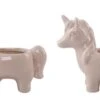 Flora Bunda Pink Ceramic Unicorn Pot Set