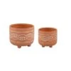 Flora Bunda® Orange Navajo Footed Planter Set
