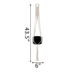 Flora Bunda® 43" Hanging Macramé Planter Hanger -Michaels Shop D600023S 2
