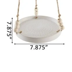 Flora Bunda® 8" Matte White Mayan Ceramic Hanging Planter 7 Flora Bunda® 8" Matte White Mayan Ceramic Hanging Planter -Michaels Shop D600029S 2