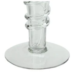 Northlight 15.75" Clear Transparent Spiral Glass Trumpet Vase -Michaels Shop D602995S 3