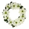 24" Cream Magnolia Flowers Wreath