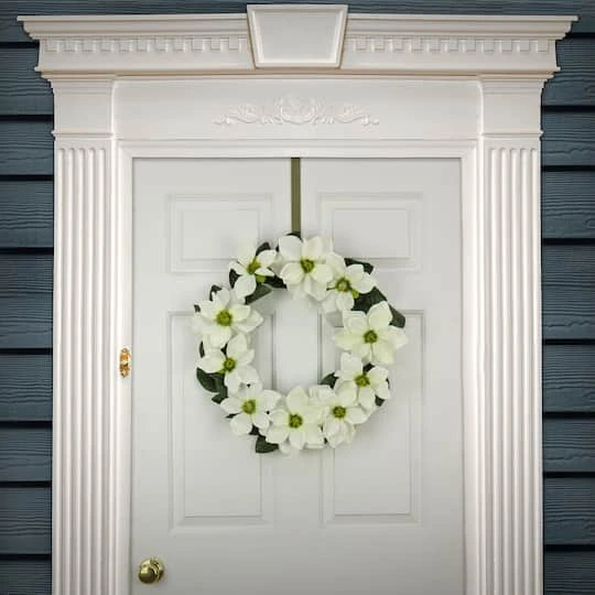24" Cream Magnolia Flowers Wreath 3 24" Cream Magnolia Flowers Wreath - Image 3