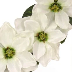 24" Cream Magnolia Flowers Wreath 7 24" Cream Magnolia Flowers Wreath -Michaels Shop D613424S 3