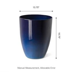 Glitzhome® 17" Eco-Friendly Oversized Faux Ceramic Tall Bowl Planters, 2ct. Cobalt Blue -Michaels Shop D622964S 18