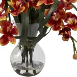 3ft. Large Cymbidium Artificial Arrangement With Vase 7 3ft. Large Cymbidium Artificial Arrangement With Vase -Michaels Shop D670879S 13