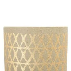 Hello Honey® Gold Stoneware Pots With Geometric Pattern Set -Michaels Shop D722073S 7