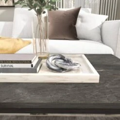 6" Black Marble Geometric Link Chain Sculpture -Michaels Shop D736252S 11