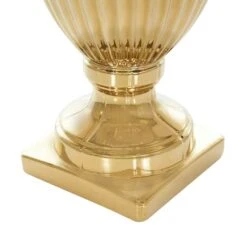 31.5" Gold Ceramic Decorative Jars With Grooves 16 31.5" Gold Ceramic Decorative Jars With Grooves -Michaels Shop D736253S 7