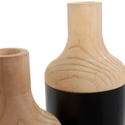 Black Wood Colorblock Vase Set 8 Black Wood Colorblock Vase Set -Michaels Shop D758439S 2