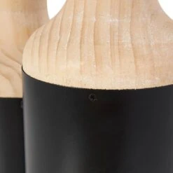 Black Wood Colorblock Vase Set 9 Black Wood Colorblock Vase Set -Michaels Shop D758439S 3