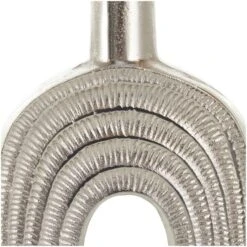 16" Silver Linear Etched Aluminum Circular Vase 16 16" Silver Linear Etched Aluminum Circular Vase -Michaels Shop D758449S 6