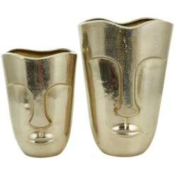 Gold Glam Aluminum Face Vase Set 20 Gold Glam Aluminum Face Vase Set -Michaels Shop D758459S 7