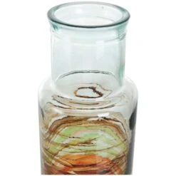 22" Multicolor Swirl Glass Cylinder Vase -Michaels Shop D758466S 4