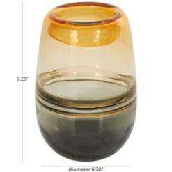 9" Orange Ombre Glass Vase -Michaels Shop D758488S 3