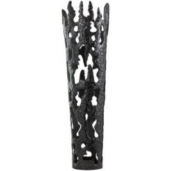 31" Contemporary Aluminum Melting Drip Vase Black 8 31" Contemporary Aluminum Melting Drip Vase Black -Michaels Shop D758516S 1 1