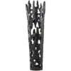 31" Contemporary Aluminum Melting Drip Vase Black