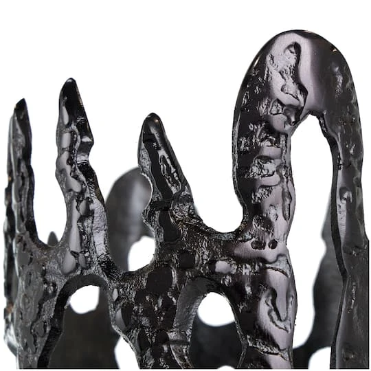 31" Contemporary Aluminum Melting Drip Vase Black 5 31" Contemporary Aluminum Melting Drip Vase Black - Image 5