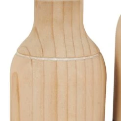 Natural Wood Color Block Vase Set -Michaels Shop D758532S 4