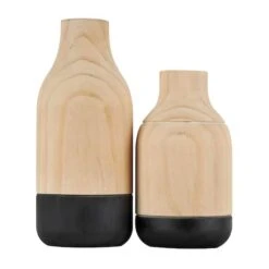 Natural Wood Color Block Vase Set -Michaels Shop D758532S 6