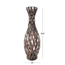 33" Copper Metal Handmade Woven Vase -Michaels Shop D758543S 7