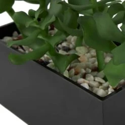 10" Green Foliage Artificial Plant With Black Pot -Michaels Shop D760280S 5