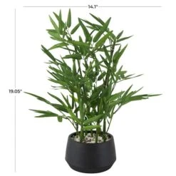 19" Green Foliage Artificial Plant With Black Pot -Michaels Shop D760288S 7
