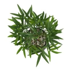 13" Green Faux Foliage Artificial Plant With Black Pot -Michaels Shop D760290S 2