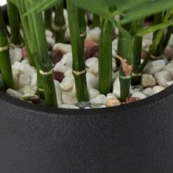 13" Green Faux Foliage Artificial Plant With Black Pot -Michaels Shop D760290S 4