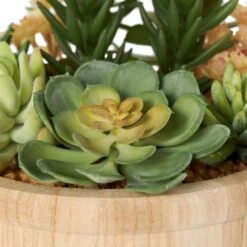 7" Succulent Artificial Plant With Natural Pot -Michaels Shop D760296S 6