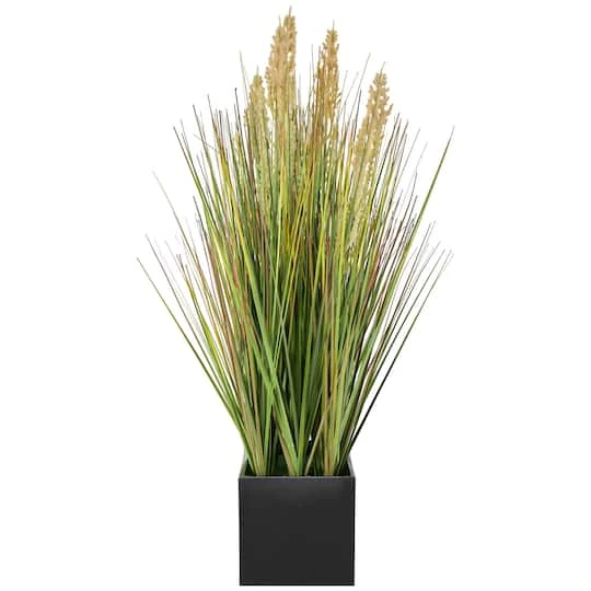 18" Green Foliage Artificial Plant With Black Pot 5 18" Green Foliage Artificial Plant With Black Pot - Image 5