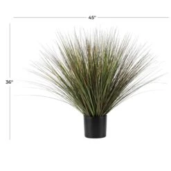 3ft. Green Onion Grass Artificial Plant With Black Pot -Michaels Shop D760302S 3