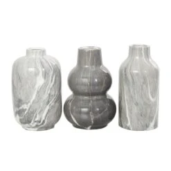 Gray Marble Inspired Ceramic Vase Set -Michaels Shop D760321S 1 1