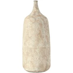 20" Beige Distressed Metal Vase -Michaels Shop D760343S 2