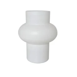 White Glass Unique Trumpet Vase Set -Michaels Shop D760406S 2