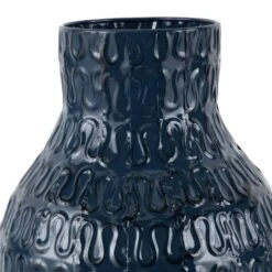 24" Dark Blue Metal Dimensional Textured Vase 18 24" Dark Blue Metal Dimensional Textured Vase -Michaels Shop D760501S 6