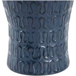 24" Dark Blue Metal Dimensional Textured Vase 20 24" Dark Blue Metal Dimensional Textured Vase -Michaels Shop D760501S 8