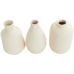 Cream Minimalistic Ceramic Vase Set -Michaels Shop D760514S 5