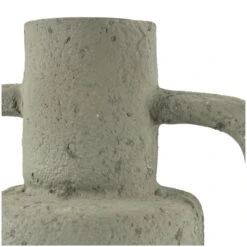 14" Light Gray Paper Mache Textured Vase -Michaels Shop D760518S 3