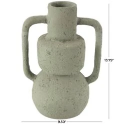 14" Light Gray Paper Mache Textured Vase -Michaels Shop D760518S 4