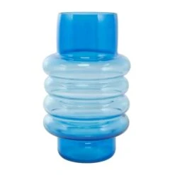 Blue Ombre Bubble Ribbed Glass Vase Set -Michaels Shop D760532S 4