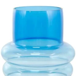 Blue Ombre Bubble Ribbed Glass Vase Set -Michaels Shop D760532S 6