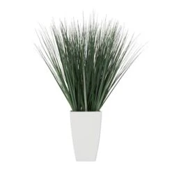 28" Foliage Artificial Plant With White Plastic Pot -Michaels Shop D762320S 4