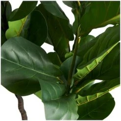 4ft. Green Fiddle Leaf Artificial Tree With Black Pot -Michaels Shop D762324S 5