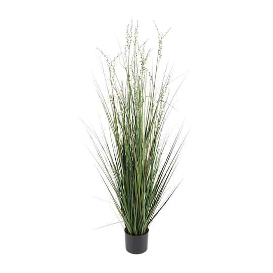 5ft. Potted Green Onion Grass & String Of Pearl Artificial Plant 2 5ft. Potted Green Onion Grass & String Of Pearl Artificial Plant - Image 2