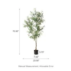 Glitzhome® 6ft. Potted Faux Olive Tree 17 Glitzhome® 6ft. Potted Faux Olive Tree -Michaels Shop D763657S 8