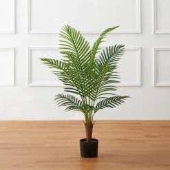 Glitzhome® 3.5ft. Potted Faux Areca Palm Tree -Michaels Shop D763661S 4