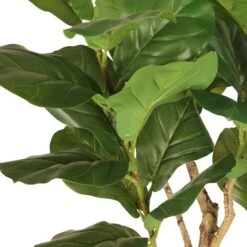 6ft. Artificial Fiddle Leaf Ficus Tree In White Decorative Pot -Michaels Shop D763733S 4