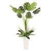 5ft. Artificial Tarovine Tree In White Decorative Pot